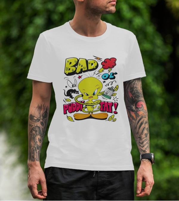 Tweety Bad Ol Puddy Tat T-Shirt