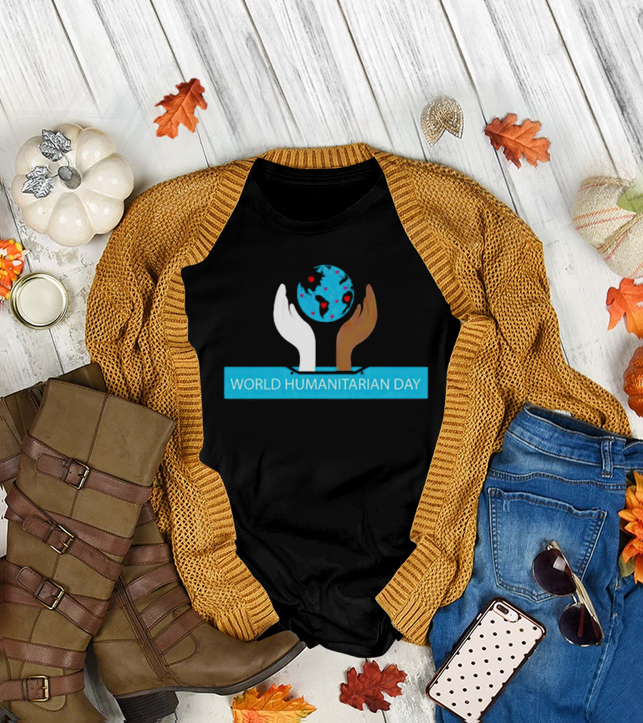 WORLD HUMANITARIAN DAY EARTH HANDS T-Shirt
