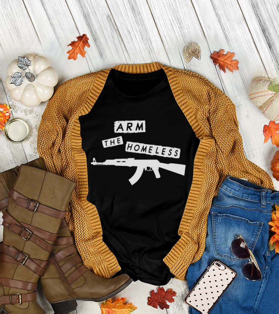 Leon Trotsky Arm the Homeless AK-47 T-Shirt