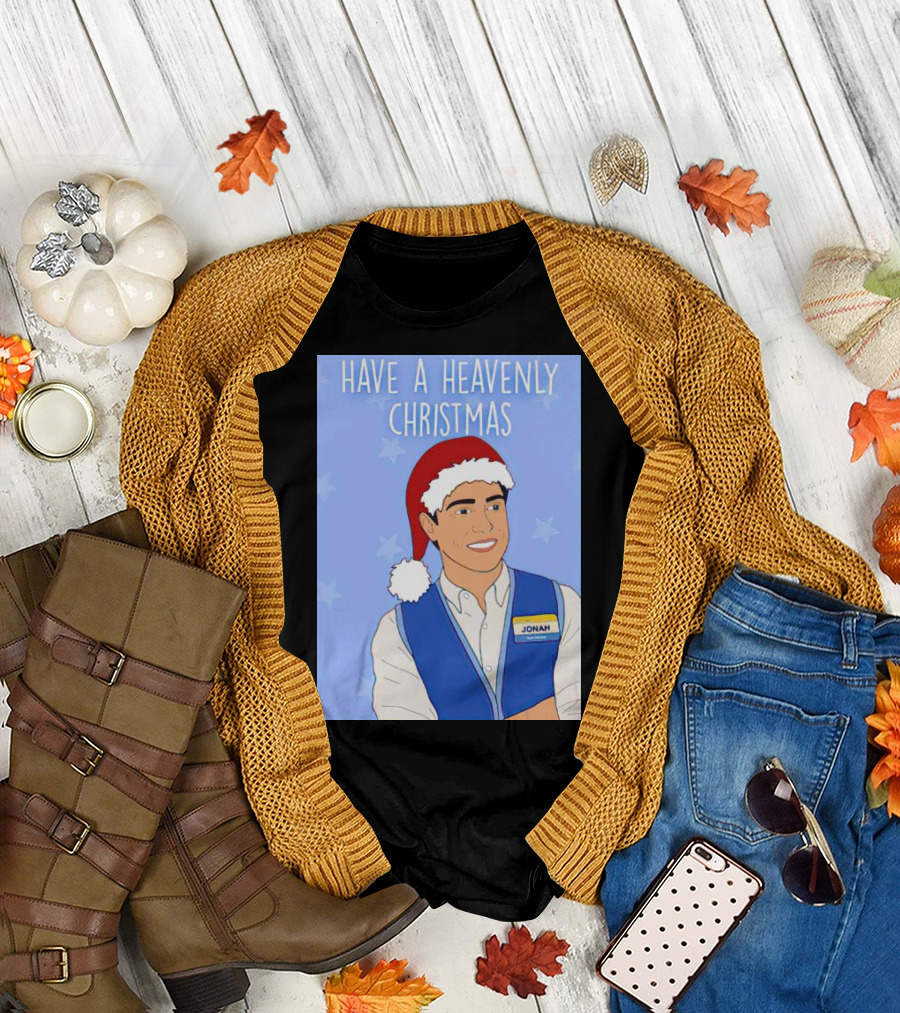 Have a Heavenly Christmas with Santa Hat Jonah from Superstore T-Shirt