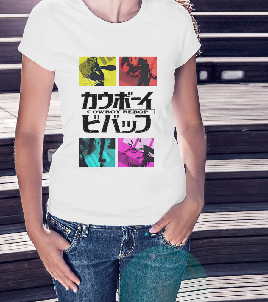Augmented Reality Cowboy Bebop Iconic Anime Montage T-Shirt