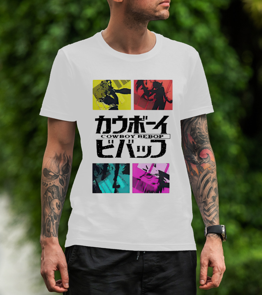 Augmented Reality Cowboy Bebop Iconic Anime Montage T-Shirt