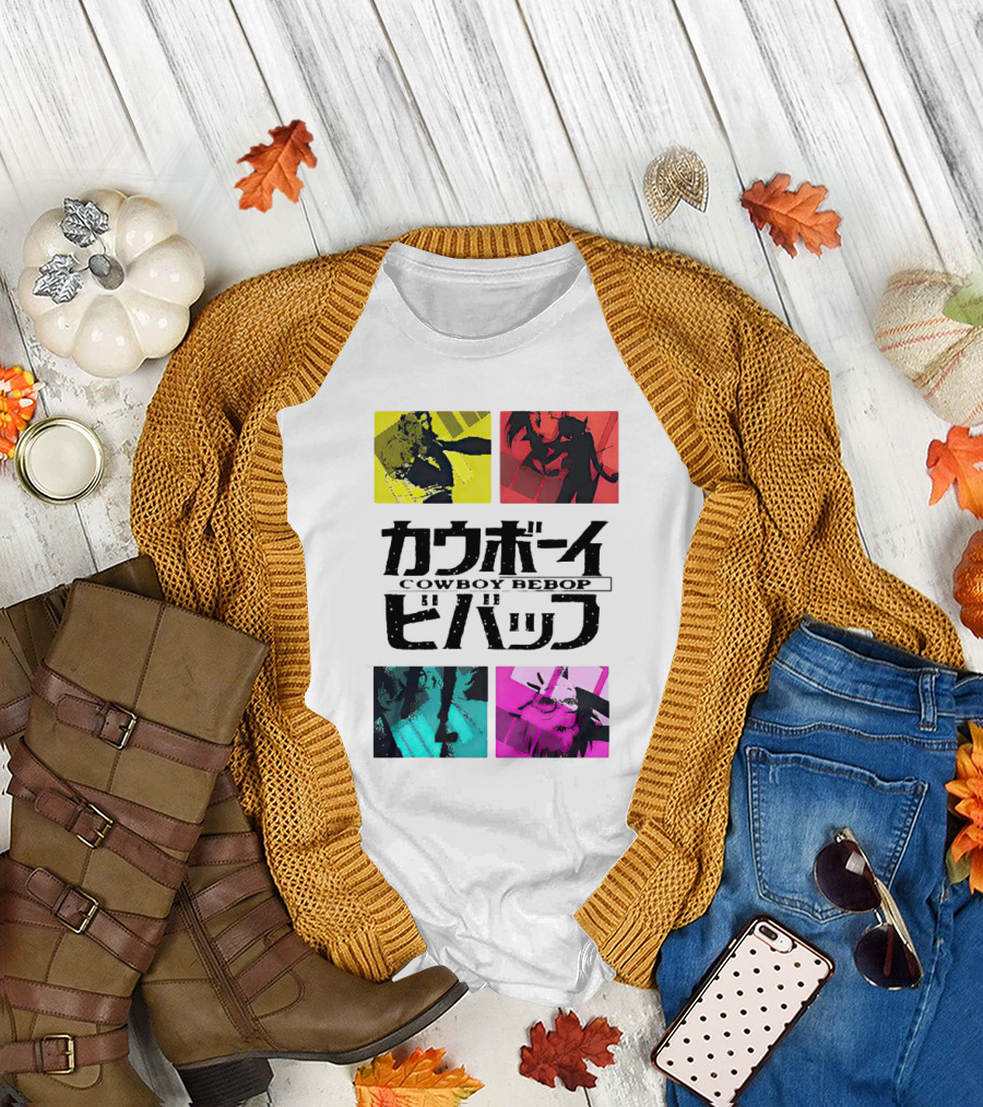 Augmented Reality Cowboy Bebop Iconic Anime Montage T-Shirt