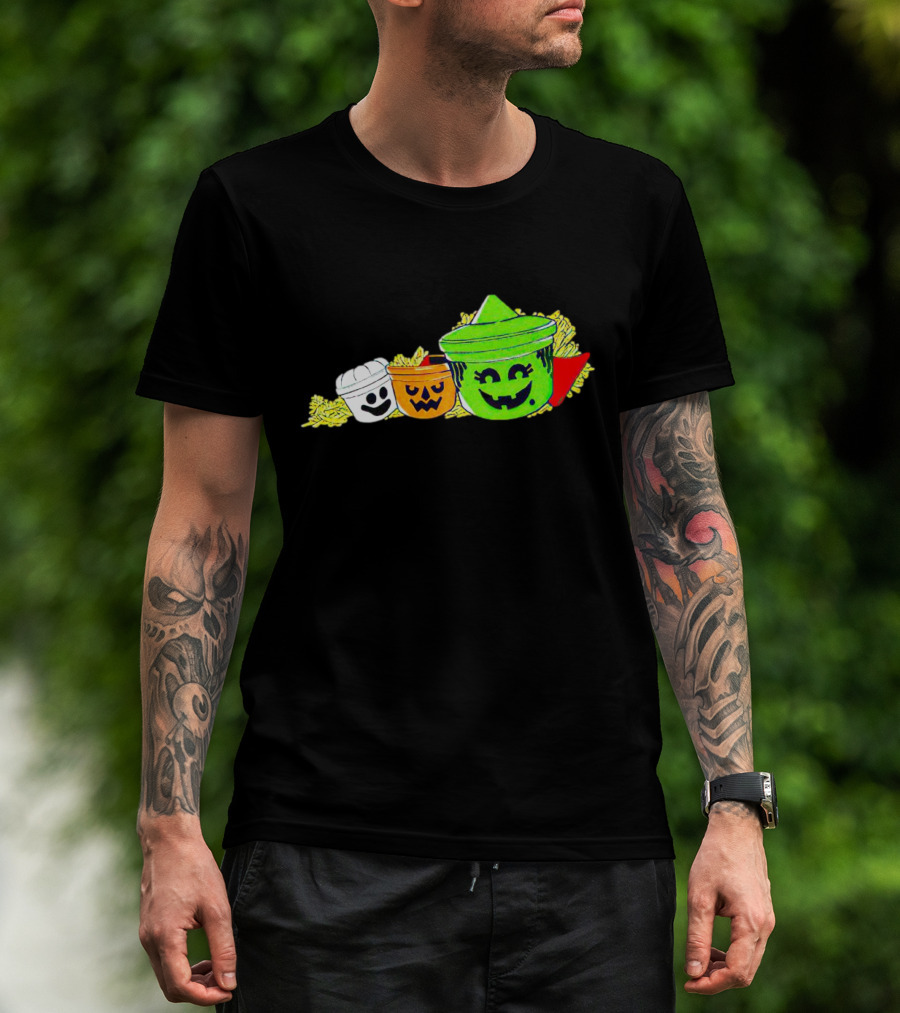 The Kentucky Halloween Buckets Ghost Pumpkin Frankenstein T-Shirt