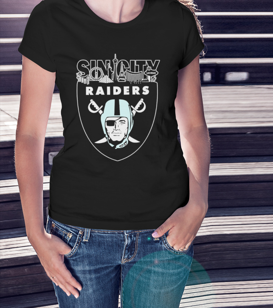 Sin City Raiders Las Vegas Skyline T-Shirt