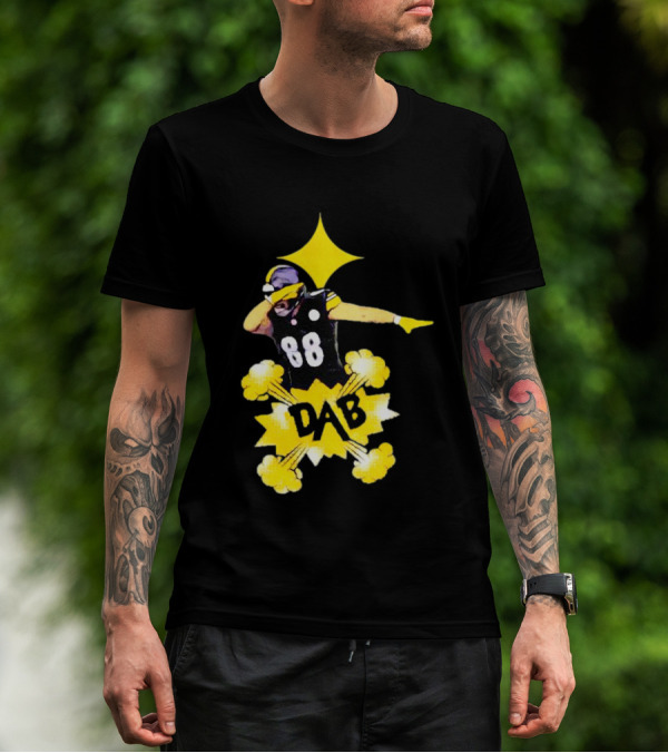 Steelers Pat Freiermuth Dab 88 Star Burst T-Shirt