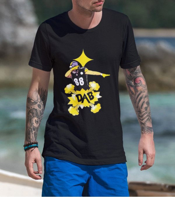Steelers Pat Freiermuth Dab 88 Star Burst T-Shirt