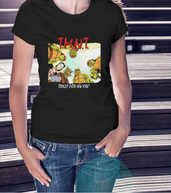 TMNT Parental Advisory Explicit Content Straight Outta New York T-Shirt