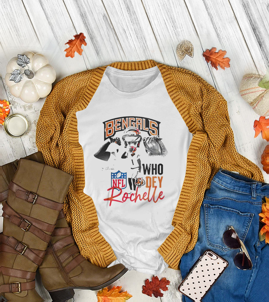 Rochelle Bengals Who Dey NFL T-Shirt