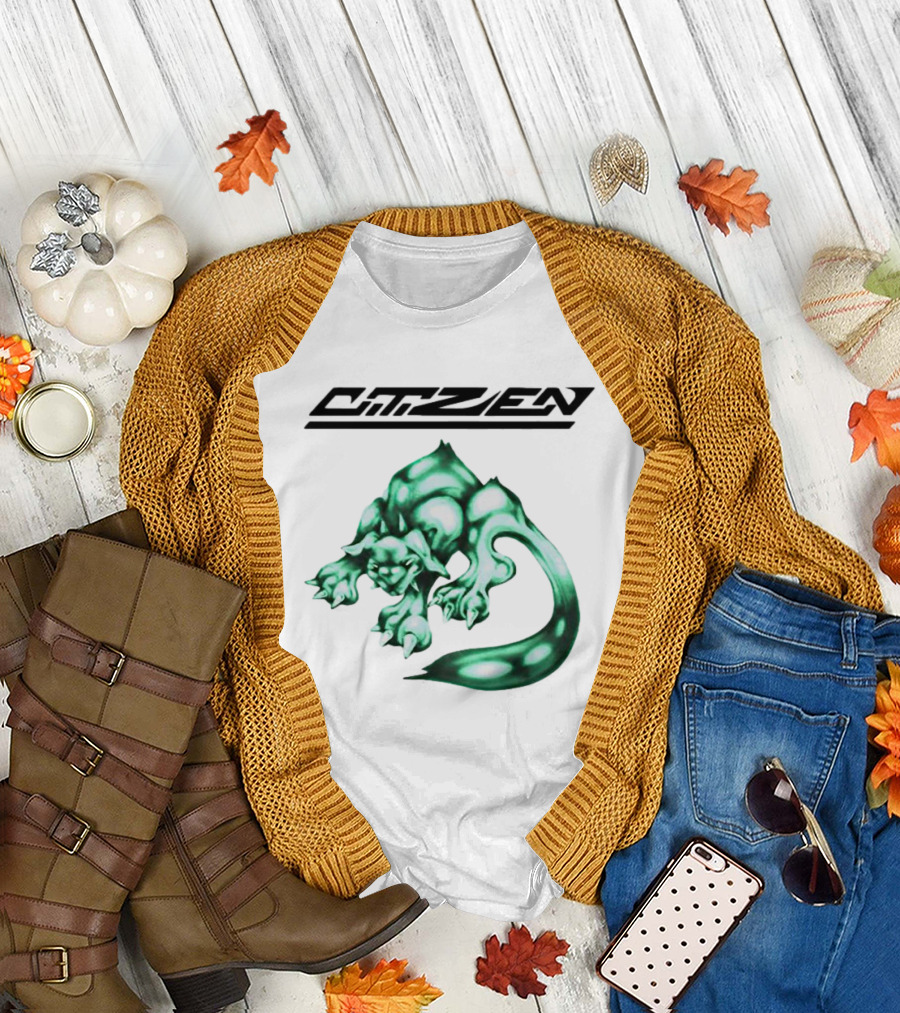 CITIZEN Green Creature Fantasy Vintage Gaming Aesthetic T-Shirt