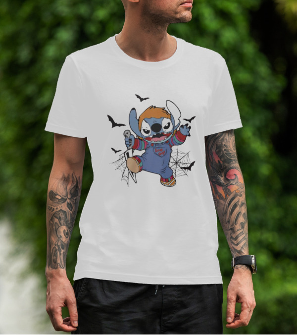 Stitch Chucky Mashup Good Guys Halloween T-Shirt