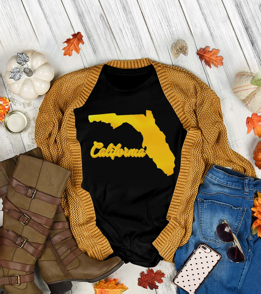 California Florida Map Playful Twist T-Shirt
