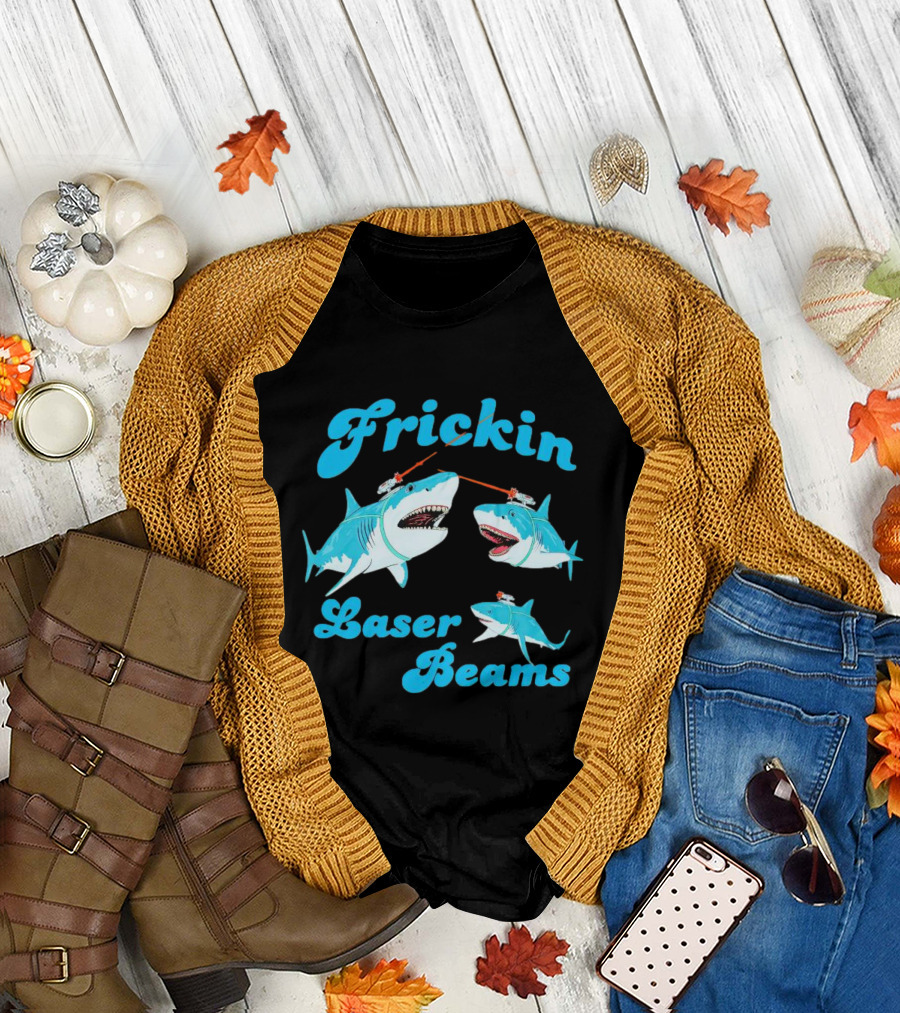 Frickin Laser Beams Sharks Retro T-Shirt