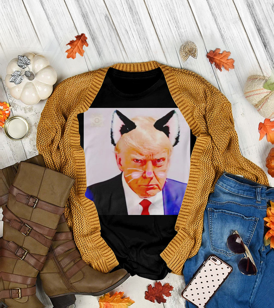 Catboy Trump Kitty Ears Whiskers Mashup T-Shirt