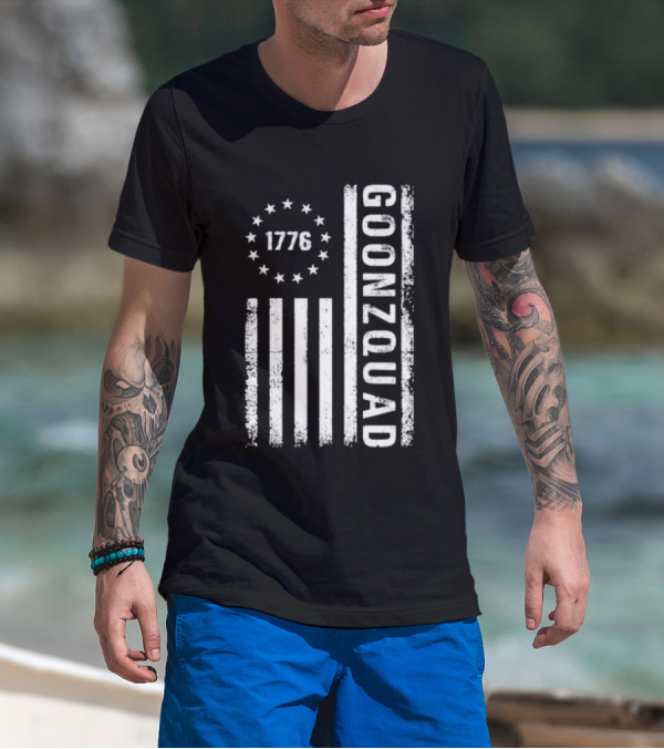 Goonzquad 1776 Distressed American Flag T-Shirt