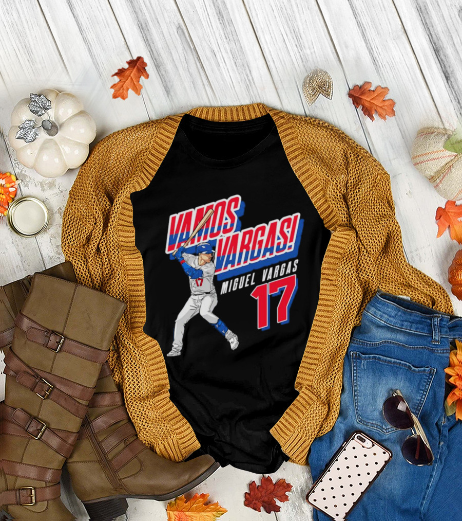 Vamos Vargas Miguel Vargas #17 Baseball Player Iconic T-Shirt