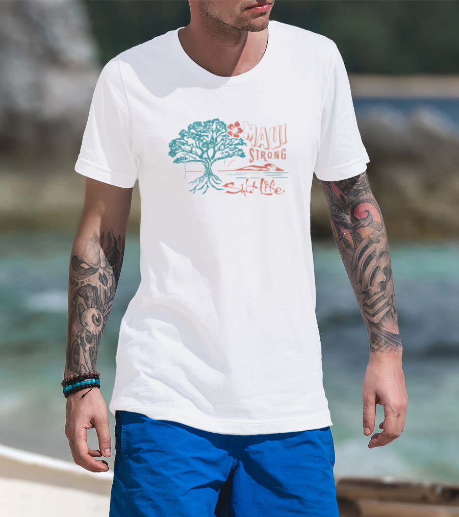 Maui Strong Salt Life Tree Island Strength T-Shirt