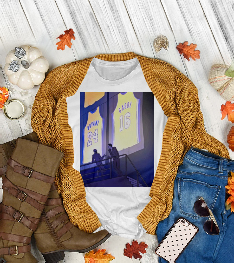 Bryant 24 Gasol 16 Purehoop Jack Perkins Hermanos T-Shirt