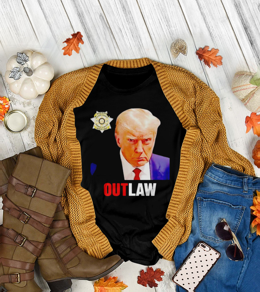 Sheriff Badge Outlaw Trump T-Shirt