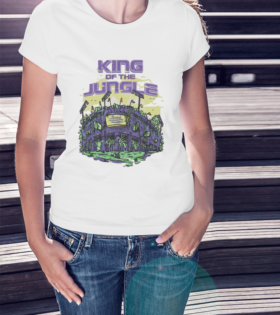 Los Angeles Lakers King Of The Jungle Stadium Scene T-Shirt