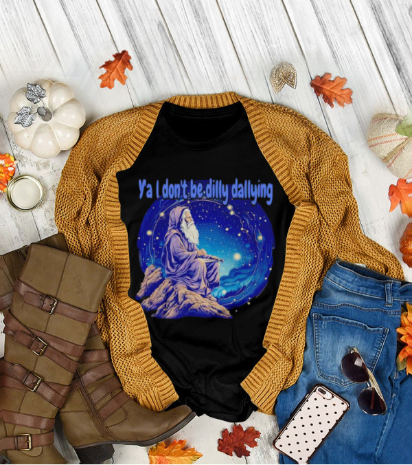 Wizard Ya I Don't Be Dilly Dallying Celestial Scene T-Shirt