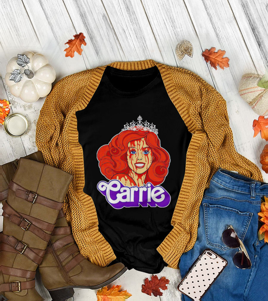 Carrie Blood-soaked Princess Barbie Queen T-Shirt