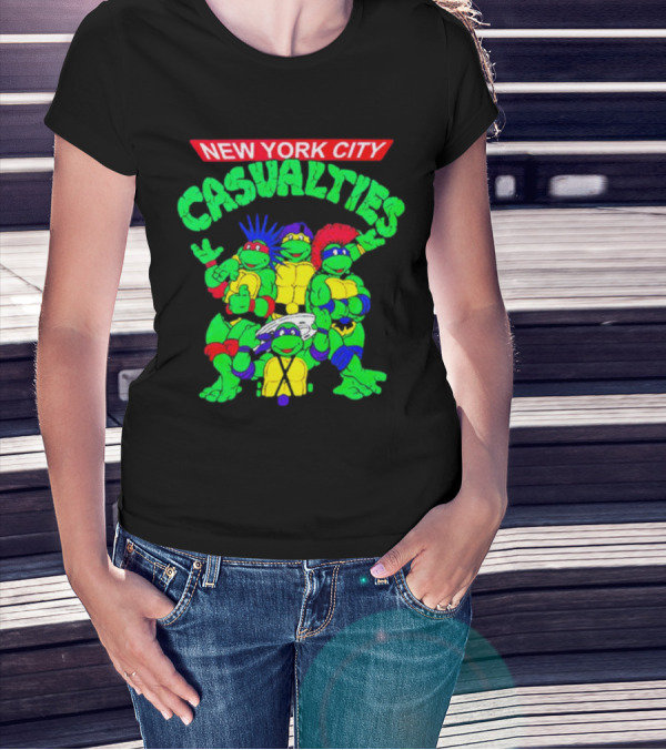 New York City The Casualties Ninja Turtles Crossover T-Shirt