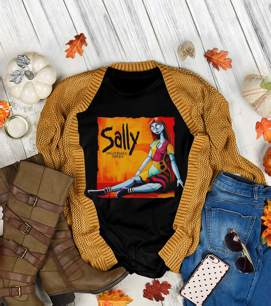 Sally Nightmare Issues Burton Style Rag Doll T-Shirt