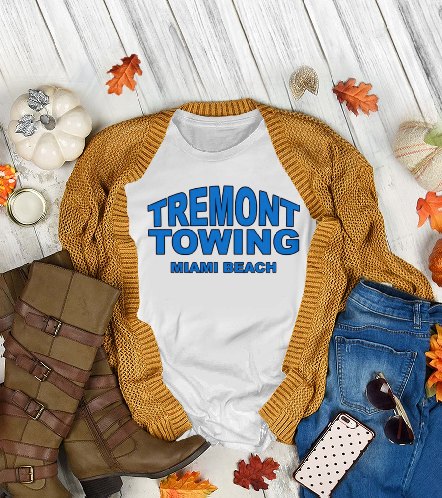 Tremont Towing Miami Beach Blue T-Shirt