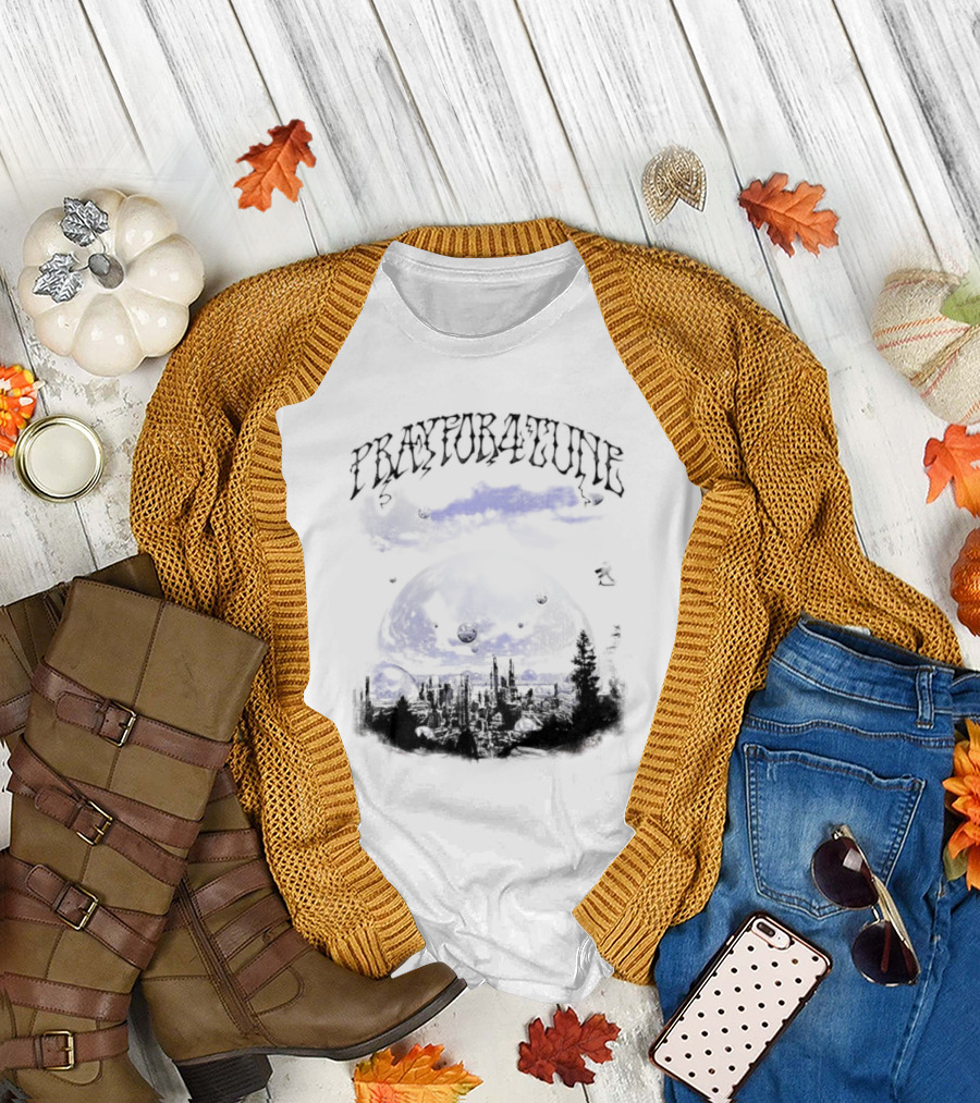 PrayFor4Tune Cosmic Landscape Bliss New T-Shirt