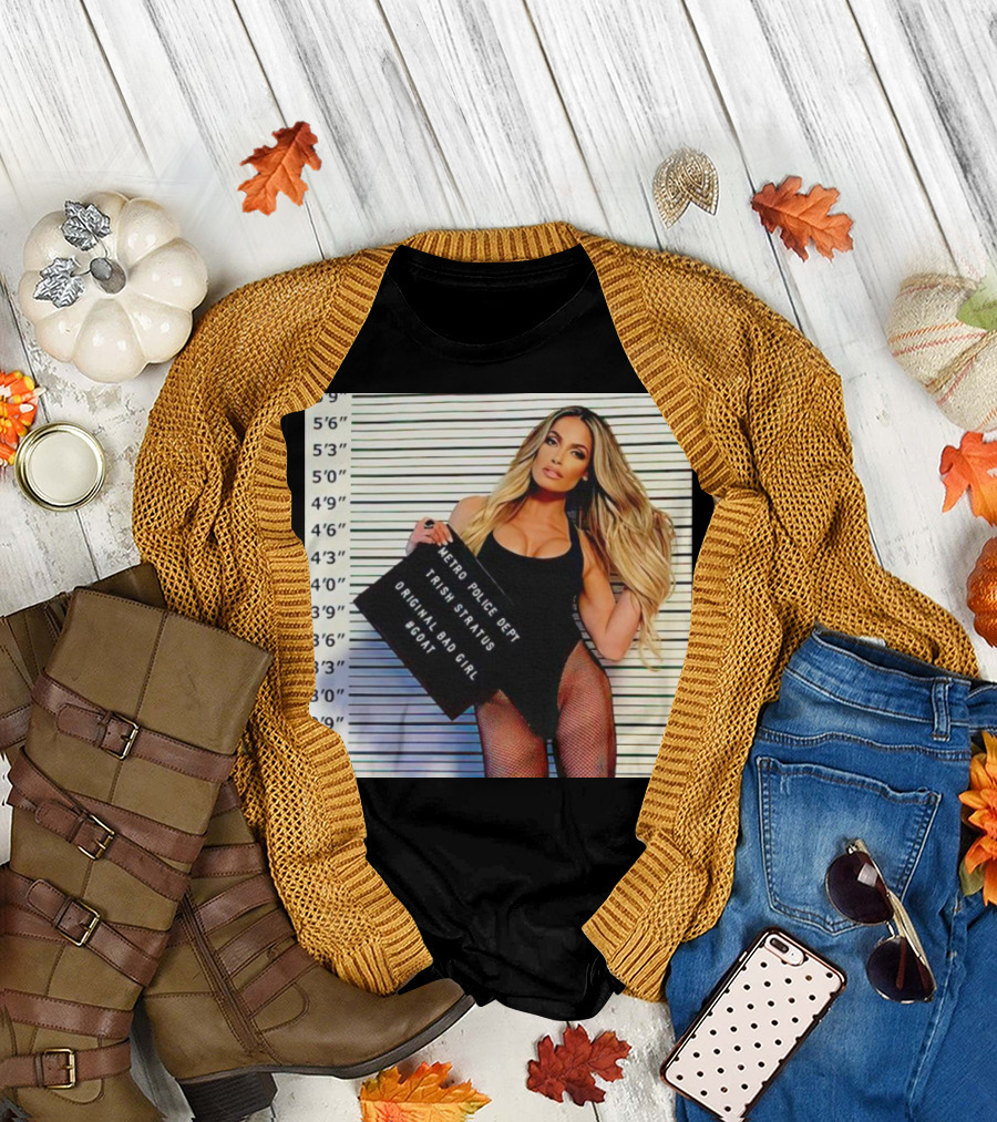 Trish Stratus Metro Police Dept Original Bad Girl GOAT T-Shirt