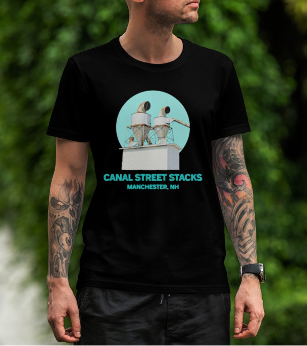 CANAL STREET STACKS MANCHESTER NH Ventilation Towers T-Shirt