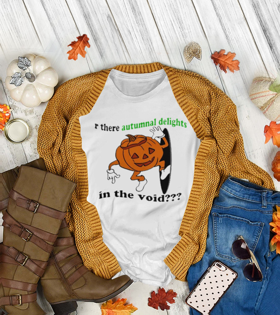 Are There Autumnal Delights in the Void Pumpkin Halloween T-Shirt