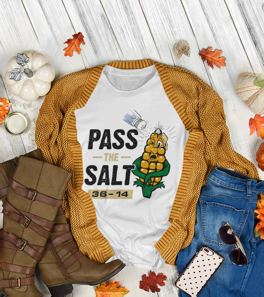 Pass The Salt 36-14 Anti-Nebraska Colorado Corn Husk Visual T-Shirt