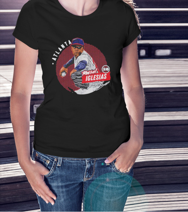 Raisel Iglesias Atlanta Baseball Dots Pitcher 26 T-Shirt