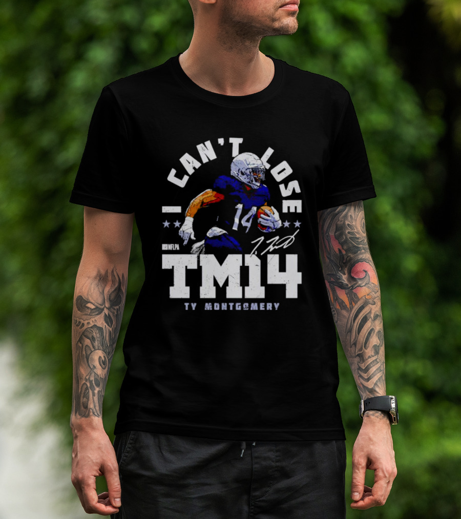 Can't Lose Ty Montgomery TM14 Signature NFLPA T-Shirt