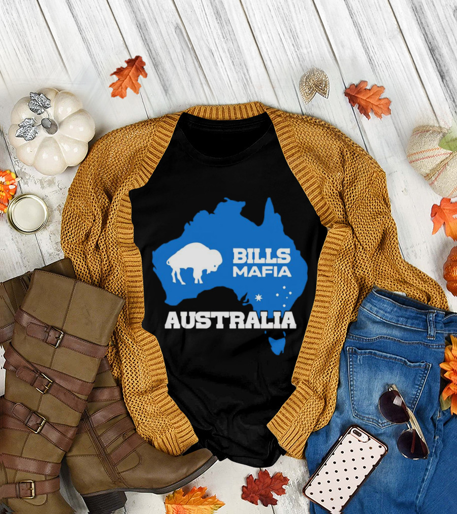 Bills Mafia Australia Buffalo Map T-Shirt