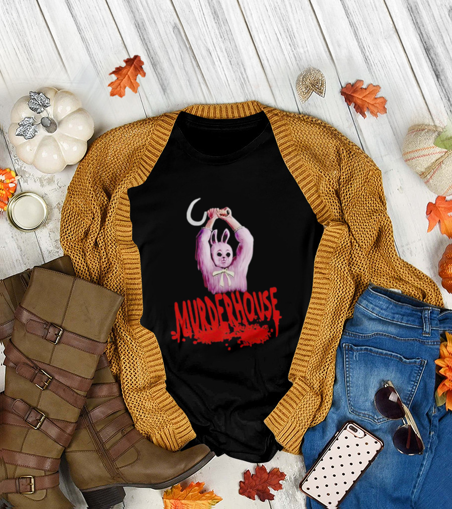 Murder House Pink Bunny with Sickle T-Shirt
