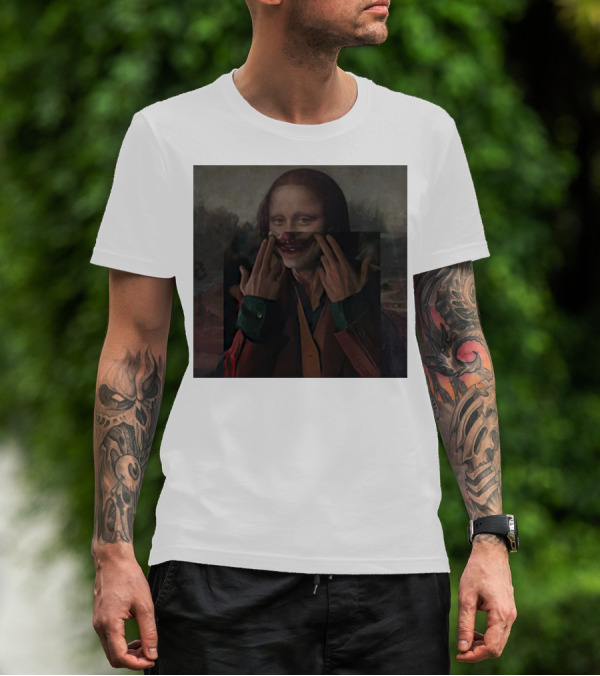 Mona Lisa Joker Crossover Fusion T-Shirt