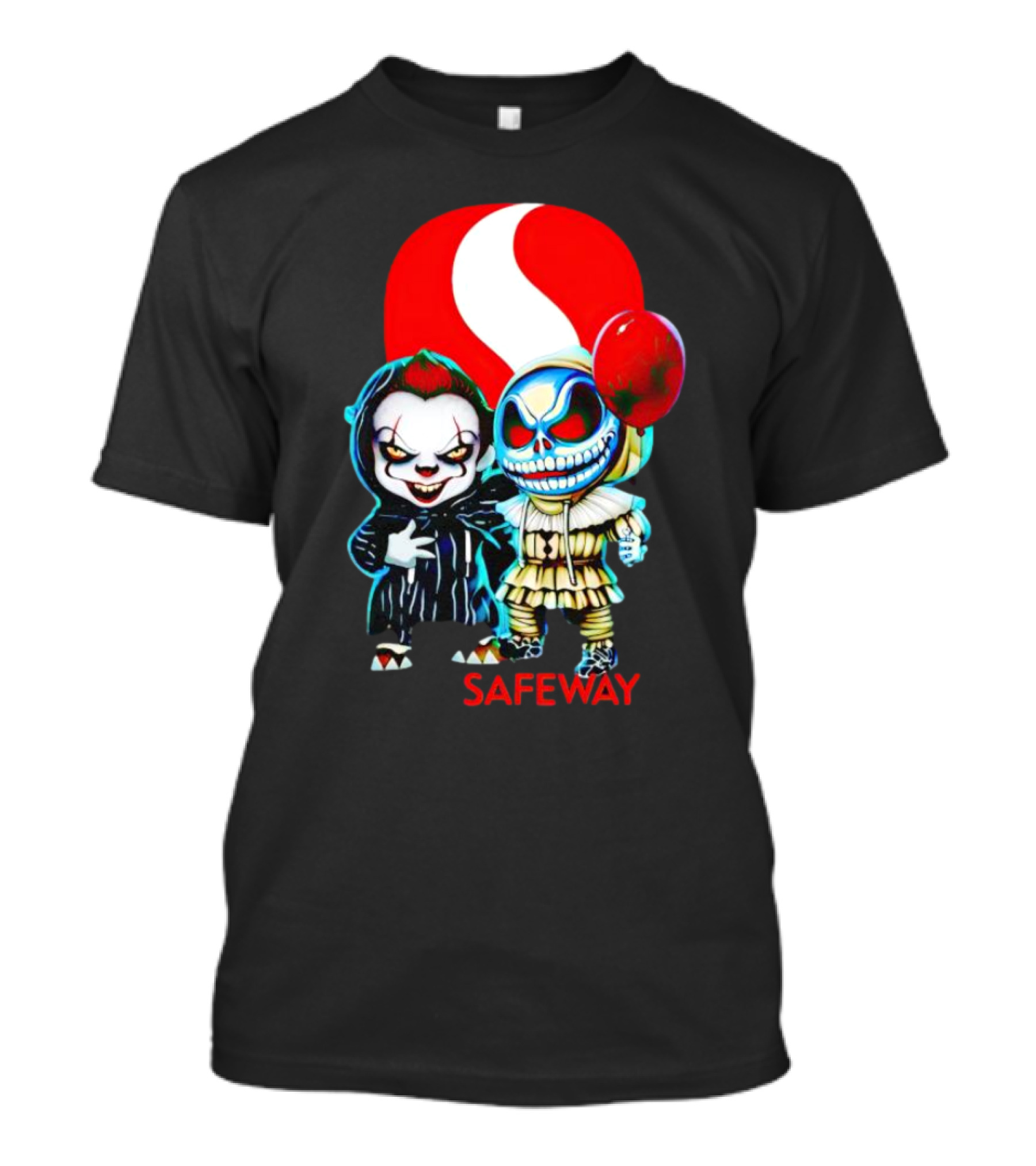 Pennywise Jack Skellington Safeway Halloween Combo T-Shirt
