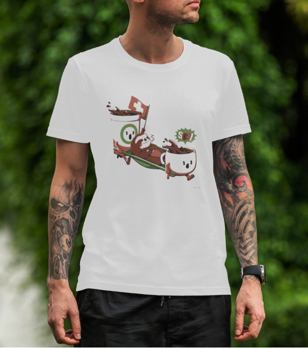 Sloth Coffee SOS Rescue With First Aid Cup Team T-Shirt