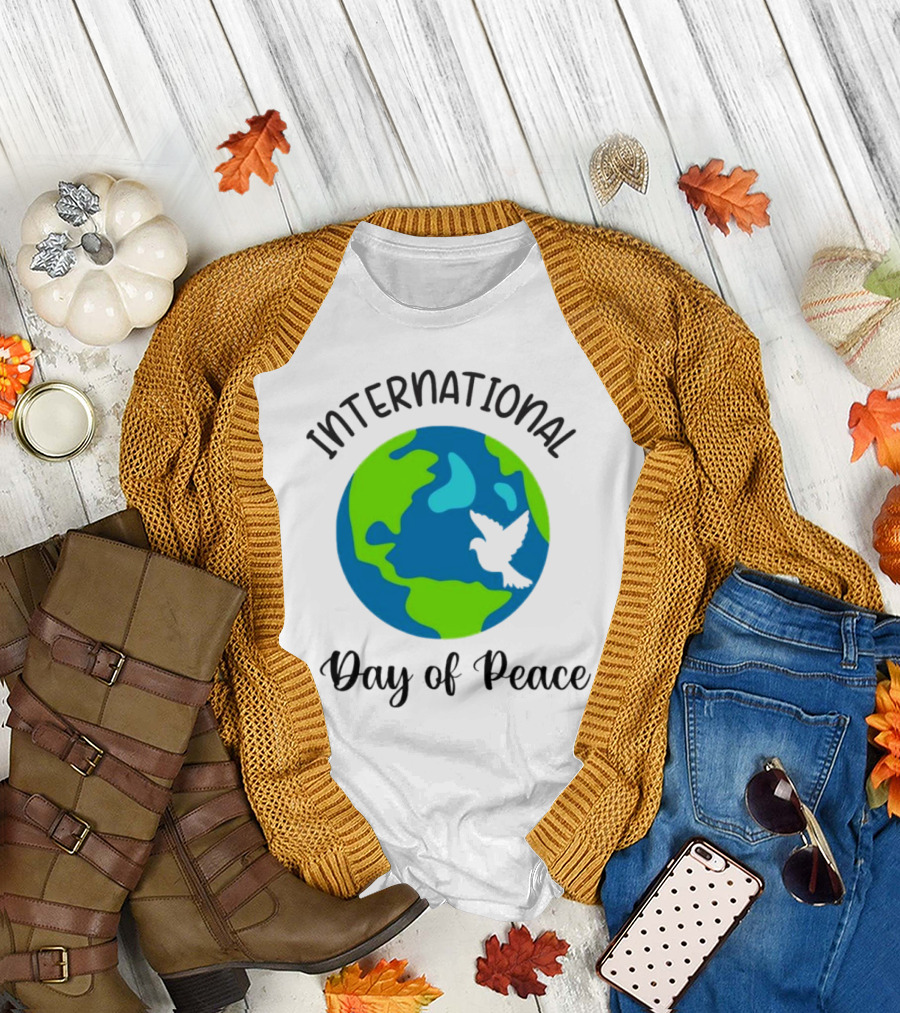International Day of Peace Earth with Dove T-Shirt