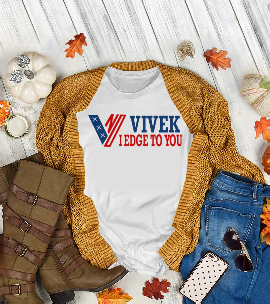Vivek I Edge to You Patriotic Tribute with Bold Initials T-Shirt