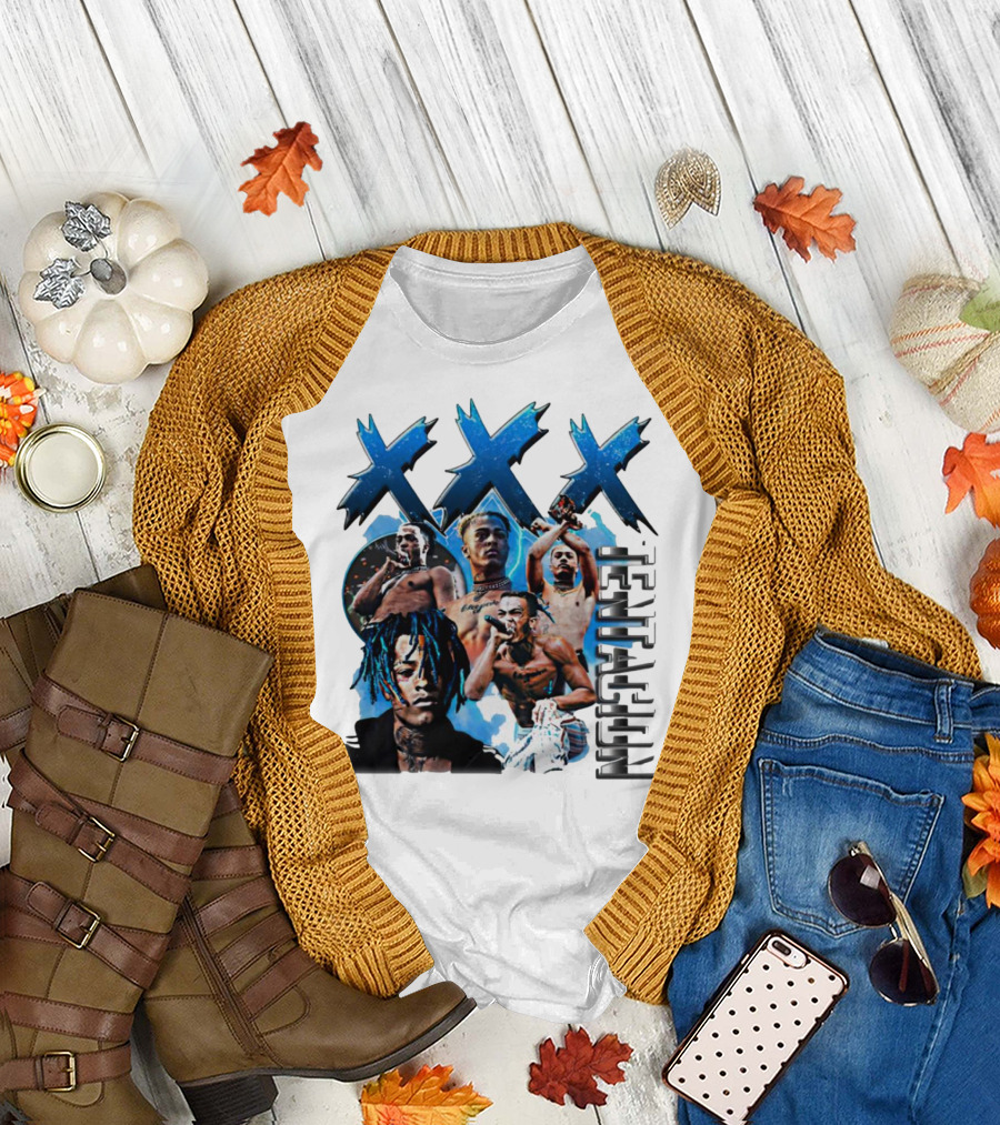 XXX Tentacion Collage Blue Aesthetic T-Shirt