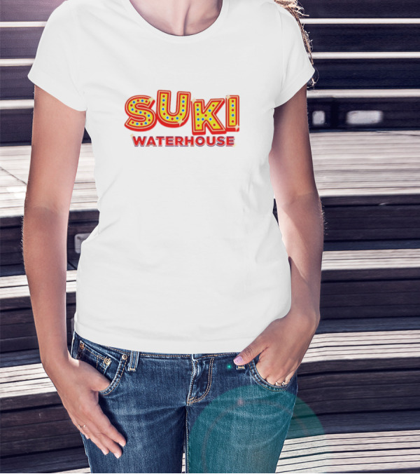 Suki Waterhouse Marquee Lights Bold Red Neon Letters T-Shirt
