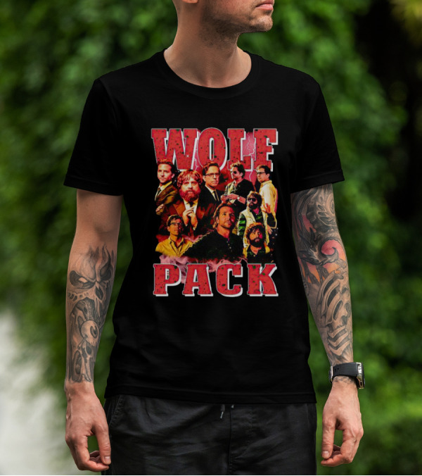 WOLF PACK Picture Collage Hangover Movie Cast Reunion T-Shirt
