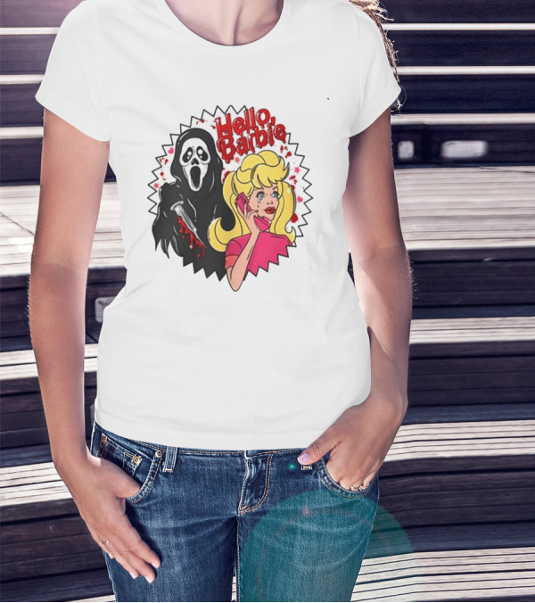 Hello Barbie Ghost Mask Doll T-Shirt