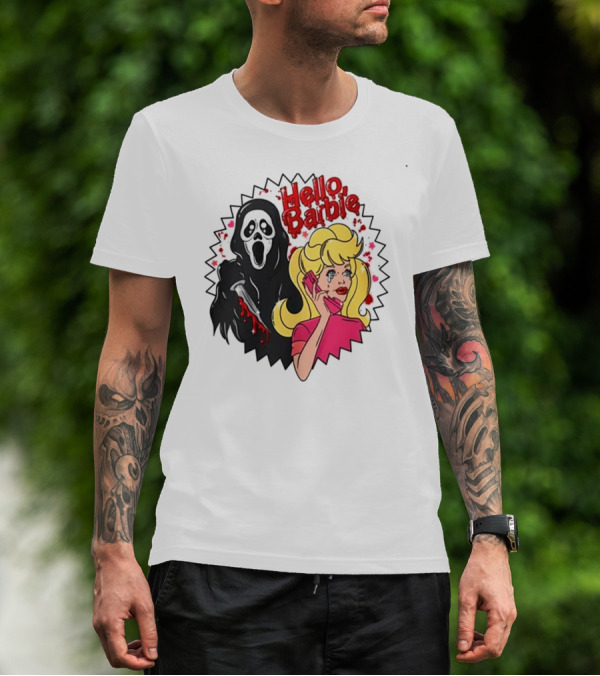 Hello Barbie Ghost Mask Doll T-Shirt