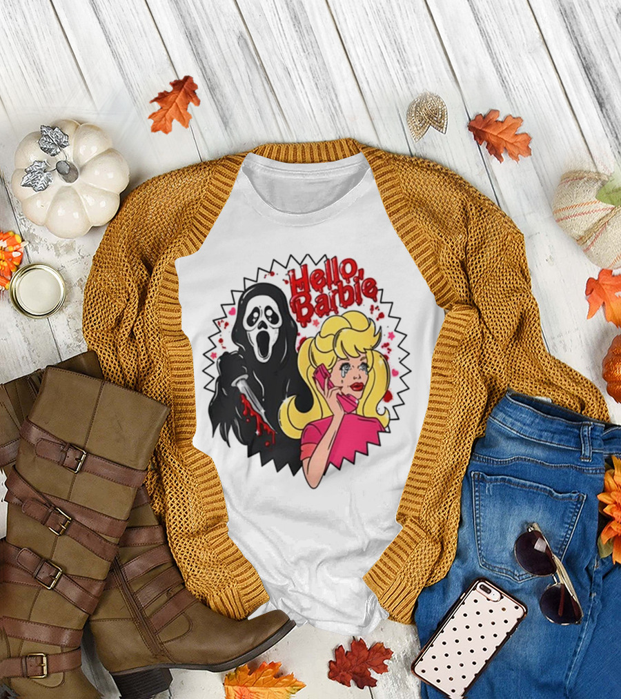Hello Barbie Ghost Mask Doll T-Shirt