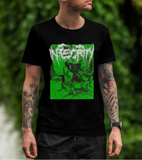 Integrity The Universe Is A Wolf Grim Reaper Green T-Shirt